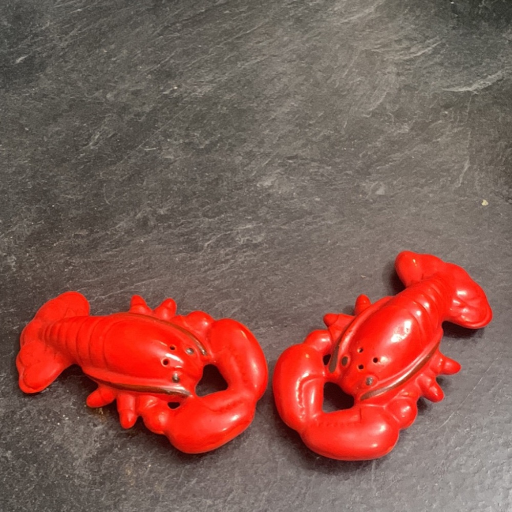 Lobster salt and pepper shakers
